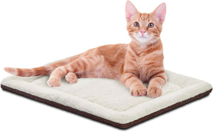 K&H Self-Warming Cat Bed Pad, Self Heating Pad, Small 21 X 17 Gray/ Black