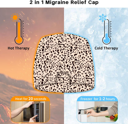 my novel things Migraine Relief Cap, Ice Headache Relief Mask Cold Cap Set