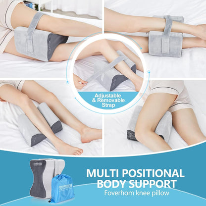 foverhom Memory Foam Knee Pillow Orthopedic Leg Support Pink