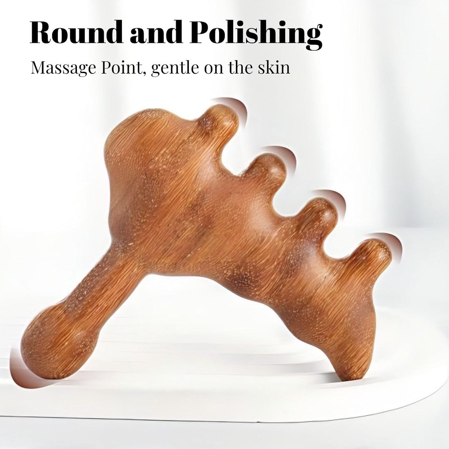 Wood Foot Massager Acupressure Tool Deep Tissue Reflexology Stick | Sandalwood Foot Reflexology Massager, Deep Tissue Acupressure Stick, Meridian Therapy, Relieve Muscle Tension, Multi-Use Tool