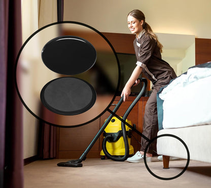 Slipstick GorillaPads CB144 Non Slip Furniture Pads/Grippers (Set of 8) Furniture Feet Floor Protectors, 2 Inch Round, Black
