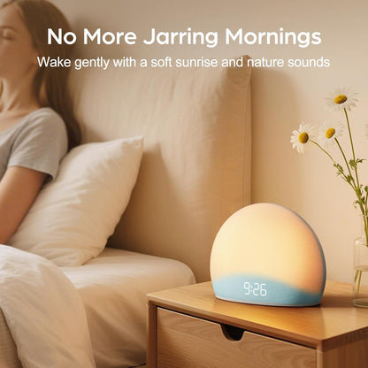 HOUSBAY Sunrise Alarm Clock with White Noise Sound Machine for Bedroom