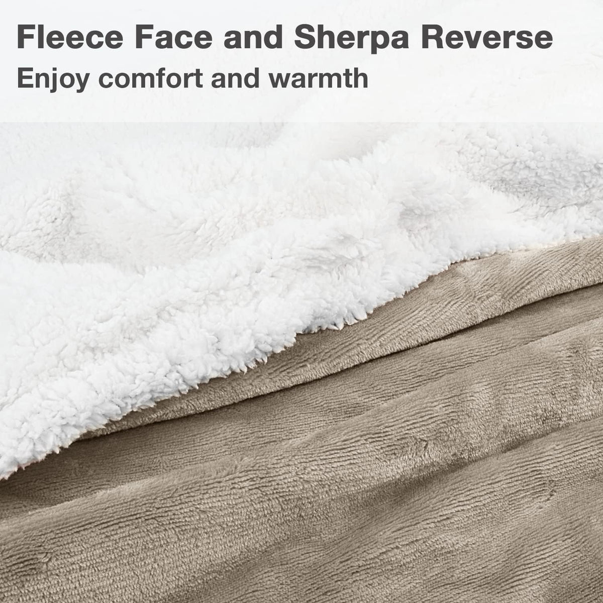 Catalonia Sherpa Wearable Blanket with Sleeves and Pocket for Adults