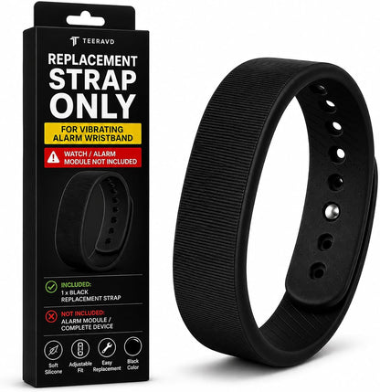 Vibrating Alarm Wristband Clock for Heavy Sleepers Wake Band Wrist Watch Silent Vibration Bracelet Loud Adults Strike Deaf People Despertar with that Won't Partner Extremely Deep