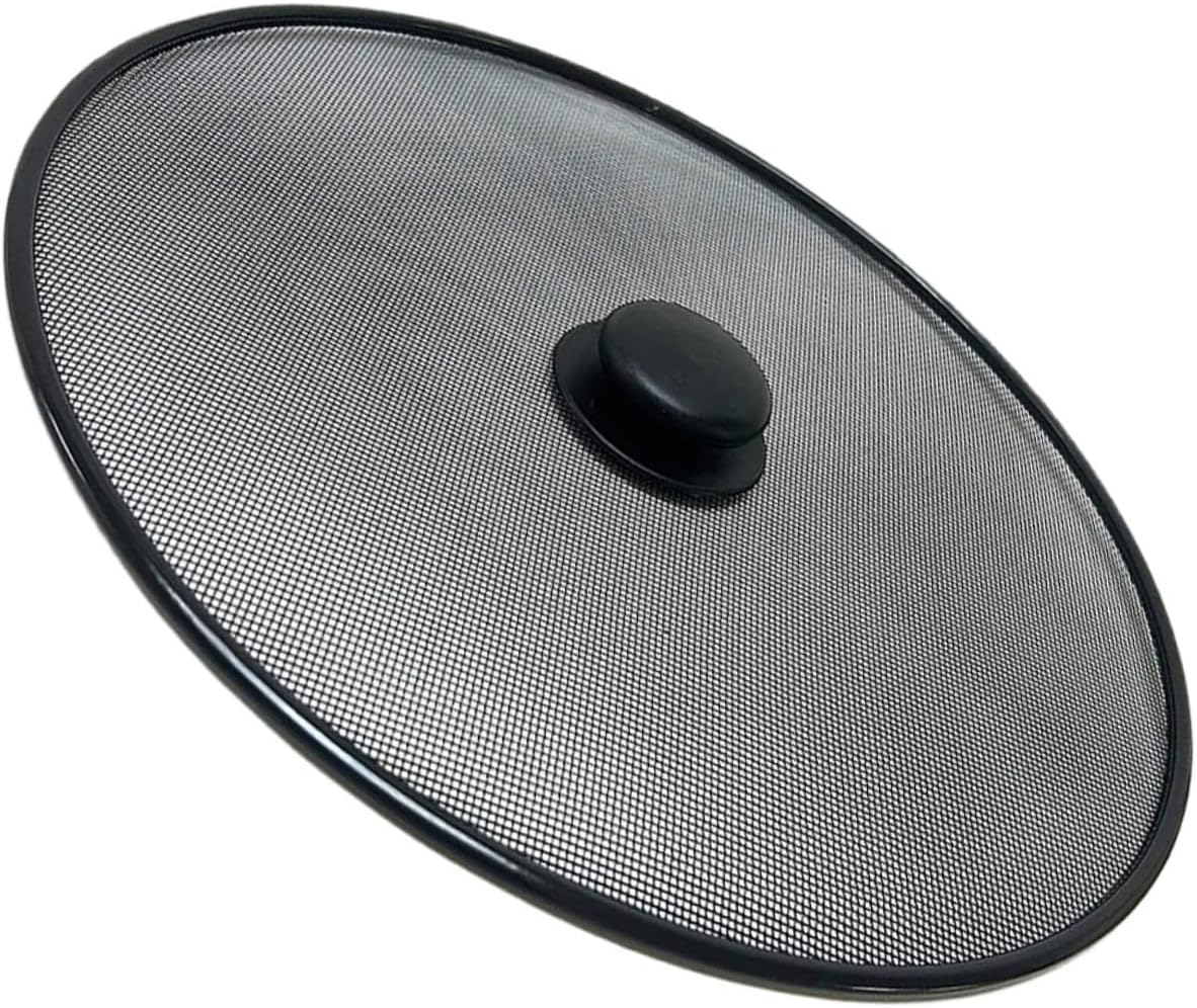 BESPORTBLE Grease Splatter Screen for Frying Pan Cooking Splatter Screen 11.41 X 11.41 X 1.18 in Oil Splash Guard for Pots Skillets and Woks Mesh Cover for Stove Top Cooking
