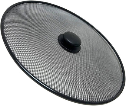 BESPORTBLE Grease Splatter Screen for Frying Pan Cooking Splatter Screen 11.41 X 11.41 X 1.18 in Oil Splash Guard for Pots Skillets and Woks Mesh Cover for Stove Top Cooking