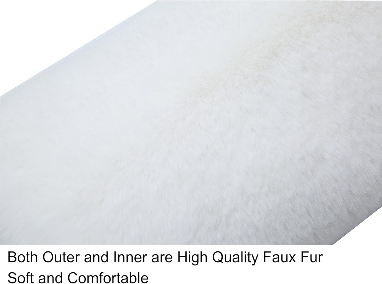Faux Fur Hand Muff for Women Winter Hand Warm Warmer with PU Leather Strap