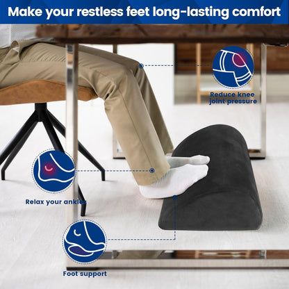 Foot Rest for Under Desk at Work, Foot Stool for Office, Footrest, Black