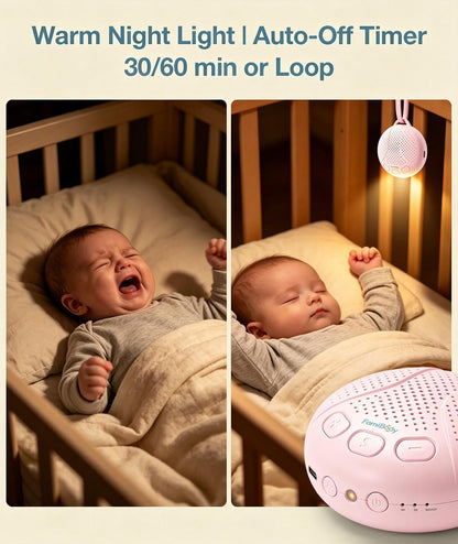 Portable Baby Sound Machine and Shusher for Newborns and Travel