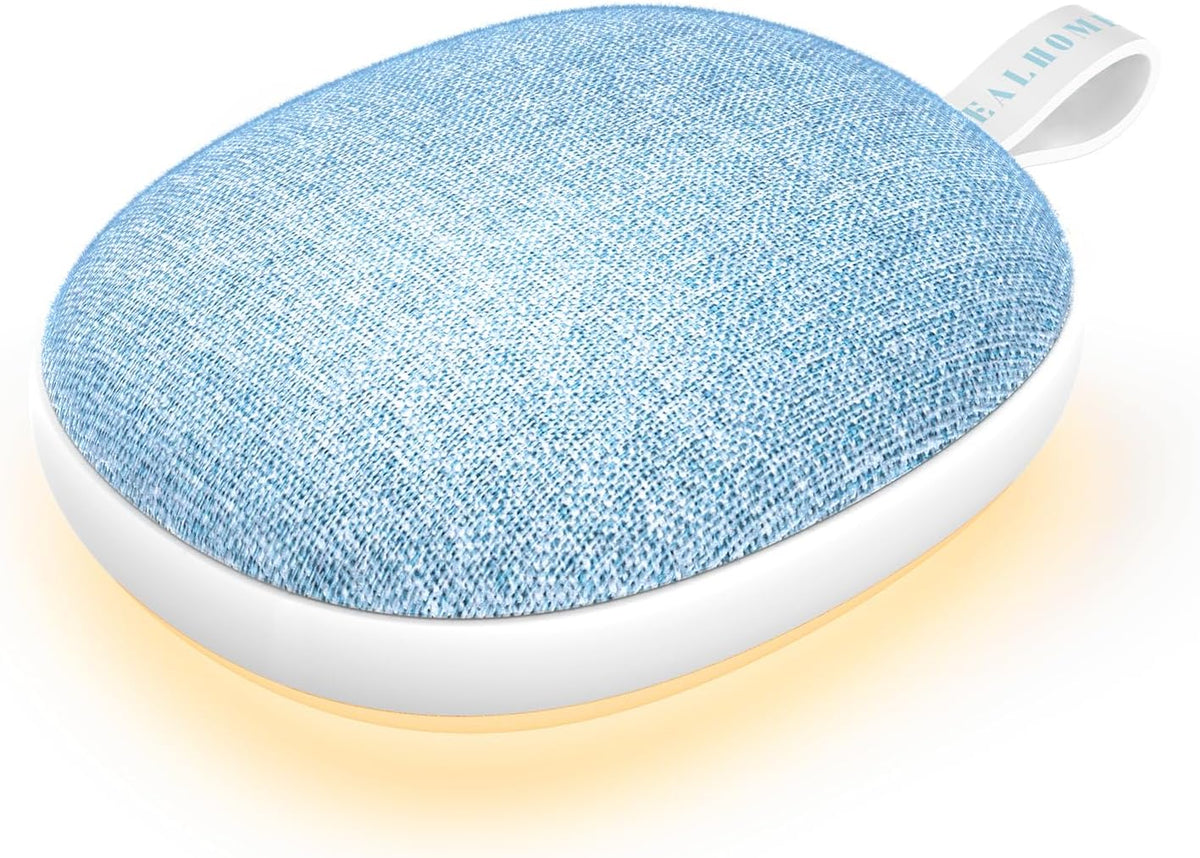 Portable White Noise Sound Machine: Baby Sleep Soother, Bluetooth Speaker, Rechargeable Battery, 4-Speed Timer, 6 Soothing Sounds Adult Therapy Aid for Trave (Purple, Portable)