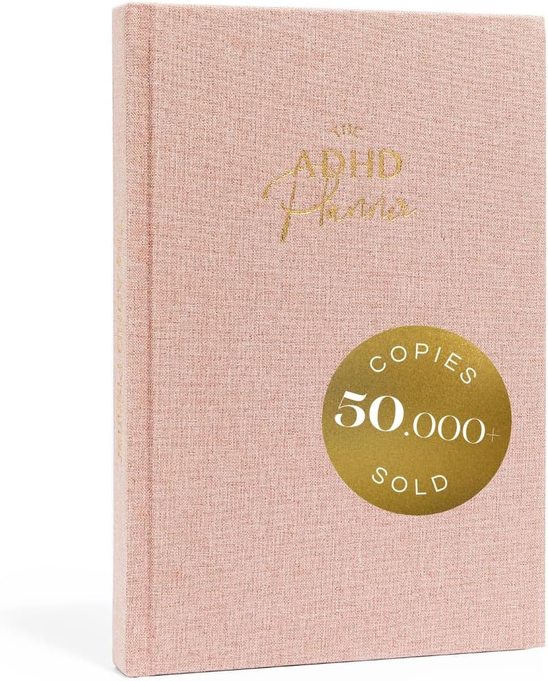 The ADHD Planner for Adults - Undated Daily & Weekly ADHD Journal for Disorganized People, 90 Days - Habit Tracker, Record Emotions & Mood - Academic Goals - Structure & Focus for Adults Brains