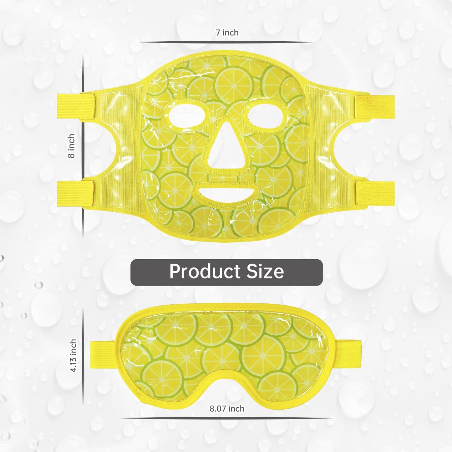 ZNÖCUETÖD Cold Face Eye Mask Ice Pack Reduce Facial Puff, Dark Circles, Hot Cold Compress Pack, Face SPA Gift for Woman Sleeping, Pressure, Headaches, Skin Care, Post Laser Cosmetic Care, Reversible