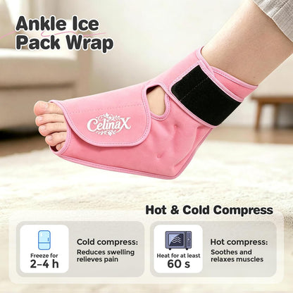 Ankle Ice Pack Wrap, Heel Ice Pack Wrap for Plantar Fasciitis Relief