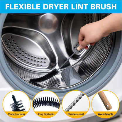 King Origin 12 PCS Home Crevice Cleaning Brush Set | Kitchen Bathroom Cup Lid Straw Dryer Vent Gap Cleaning Tools Household Cleaning Supplies