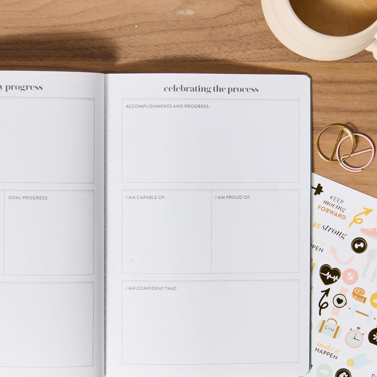 Wellness Log Petite Planner - Bold Florals