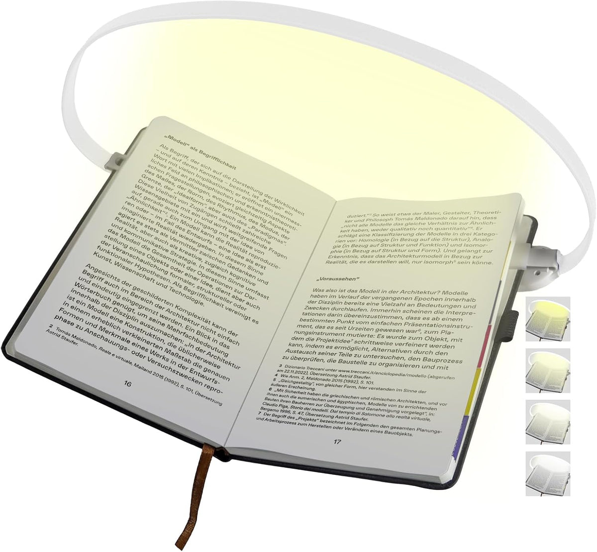 ROOKIELEDS Full-Page Reading Light, 70-Hour Rechargeable Clip-on Book Light