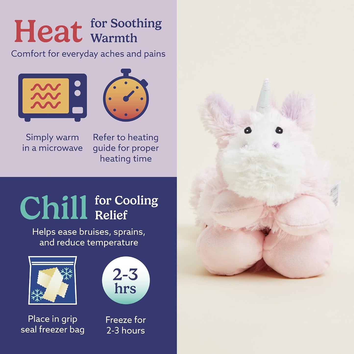 warmies Microwavable Neck & Shoulder Wrap, Weighted Neck Heating Pad, 2 lb | Microwave Heating Pad, Hot & Cold Neck Wrap, 2 lb Weighted Comfort, Scented with Calming French Lavender, 30 to 90 sec