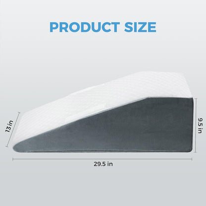 Ganondorf Leg Elevation Pillow, Premium Foam Leg Support Adjustable Wedge Pillow Relieves Joint Pain After Surgery Ergonomic Curve for Leg Support Promote Blood Circulation Single Leg