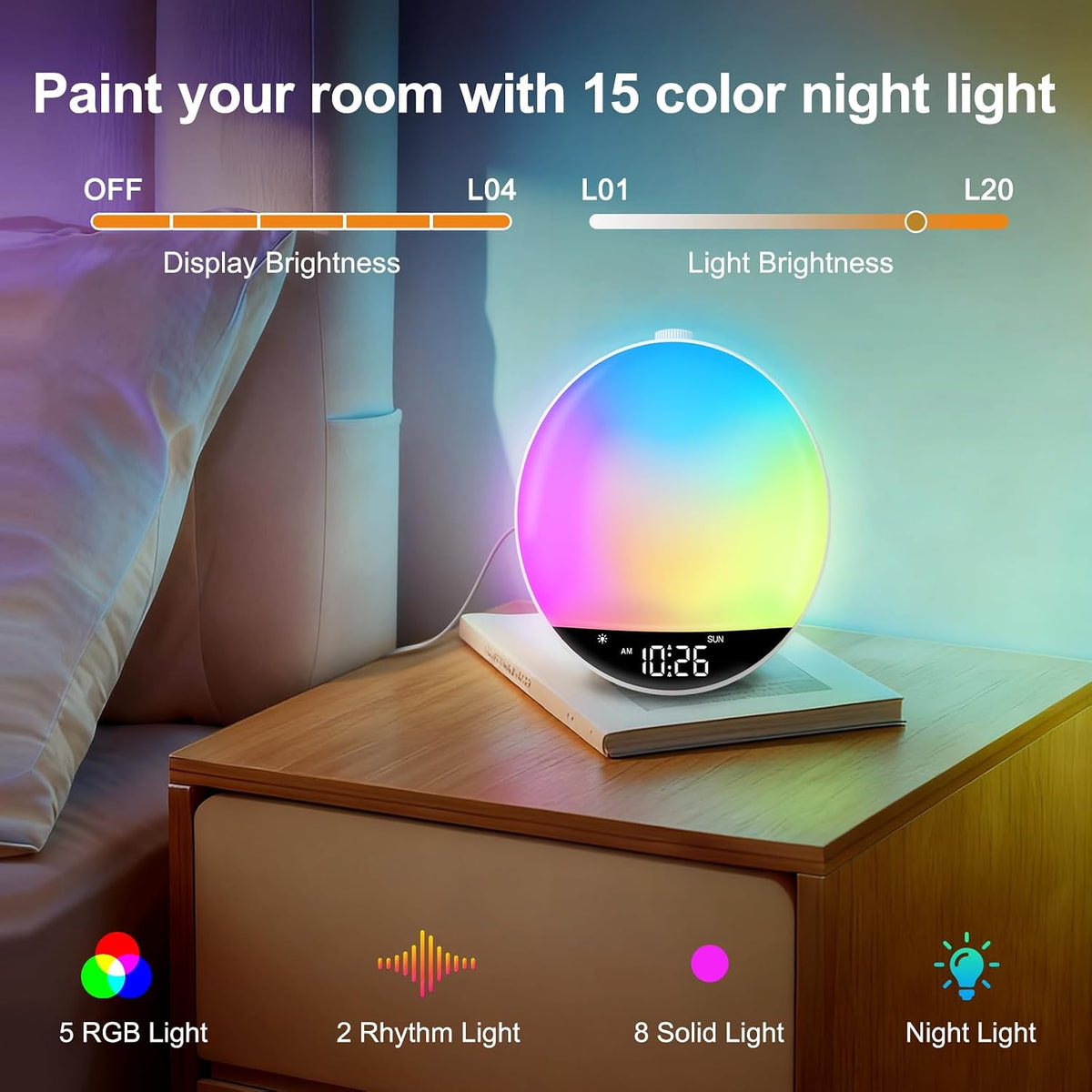 DreamSky Digital FM Radio with Bluetooth Speaker and Sleep Timer for Kids