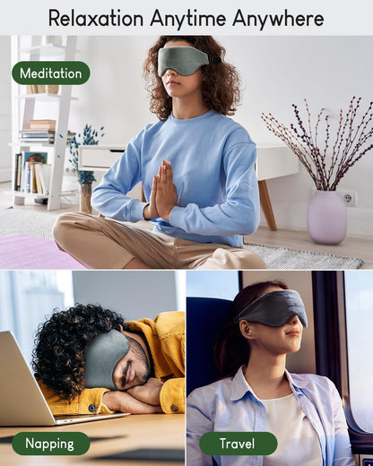 Sivio Weighted Eye Mask for Sleeping, Blackout Sleep Mask for Women & Men