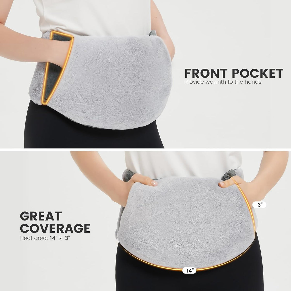Microwave Heating Pad for Lower Back Pain Relief, Moist Heating Pad Microwavable for Period Cramps, Stomach, Shoulder and Warm Compress for Muscle Pains