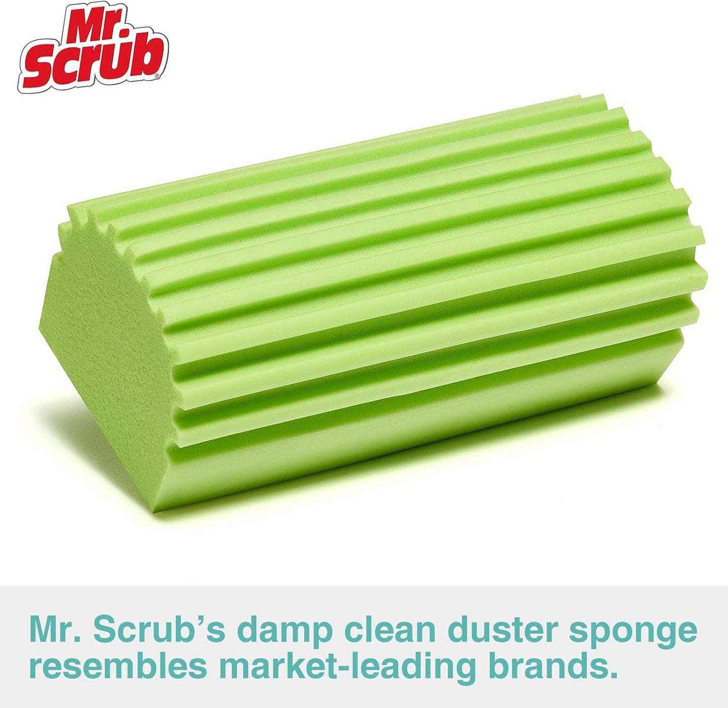4 Pack Damp Dusting Sponge Duster, Grey Dust Cleaning Sponge, Reusable Household Cleaning Sponge Tool for Blinds, floorboards, Fan Blades, Vents, Glass, Railings, Mirrors
