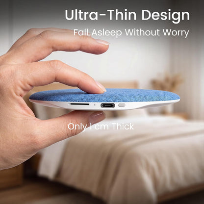 Pillow Speaker for Sleeping with Built-in White Noise, Bluetooth 5.4 Sleep Aid for Side Sleepers, Auto-Off Timer, 48H Battery, USB-C Bedside Sleep Speaker