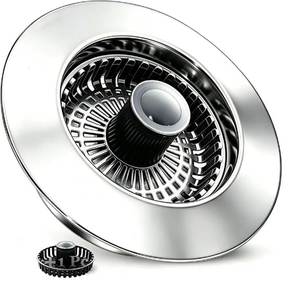 BAOLSLS 3 in 1 Kitchen Sink Stopper, Pop Up Kitchen Sink Drain Strainer | with An Extra Basket Strainer, Kitchen Sink Drain Stopper for US Standard 3-1/2 Inch, Chrome Silver