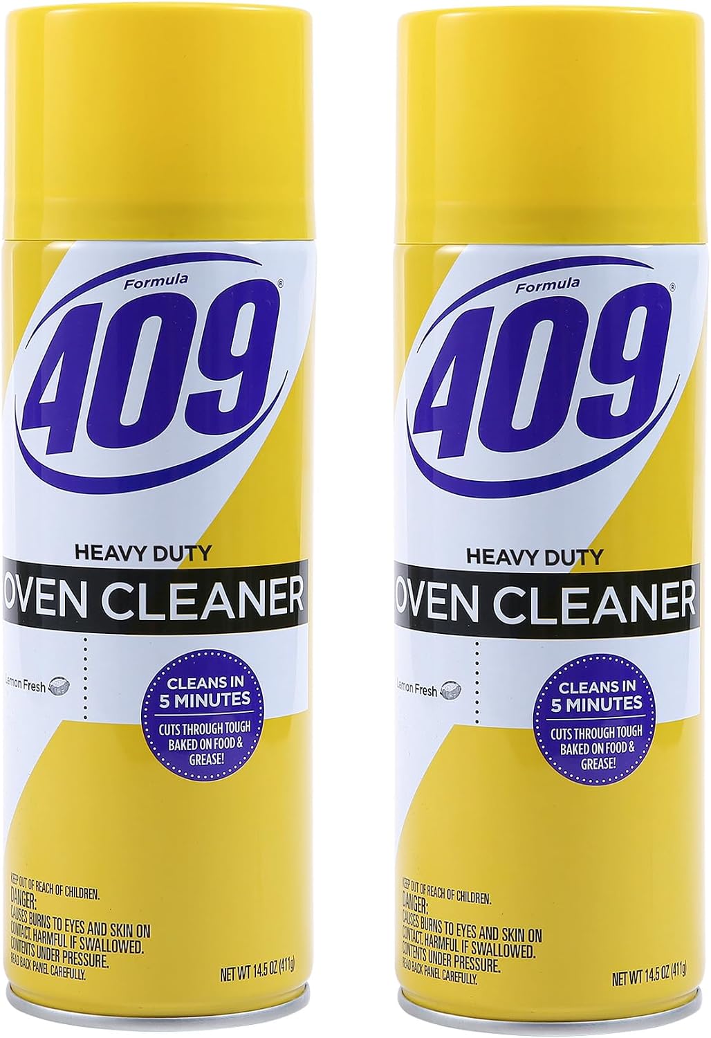 Formula 409 Heavy Duty Oven and Grill Cleaner Spray, Lemon Scent, 14.5 Oz