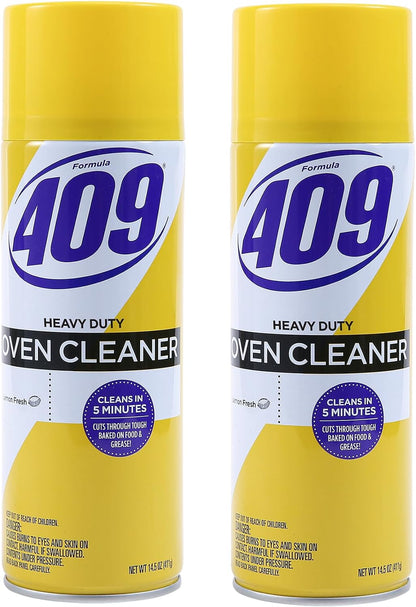 Formula 409 Heavy Duty Oven and Grill Cleaner Spray, Lemon Scent, 14.5 Oz