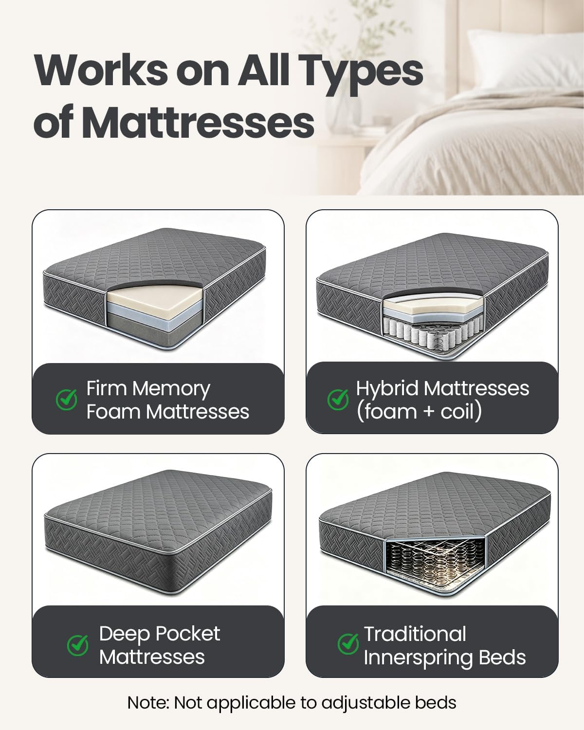 Bed Sheet Holders, Fitted Sheet Holder, 10 Twist-Locks, 360°Secure Fit