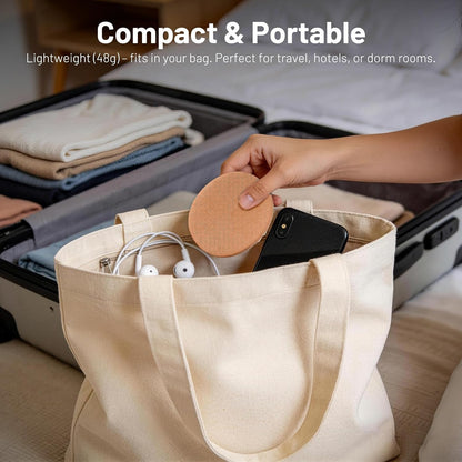 Pillow Speaker for Sleeping, Ultra-Thin Portable Bluetooth 6.0 Orange | Sleep Speaker Under Pillow, Timer, Private Sound Ear Friendly Speaker for Bed, Not Disturb Partner for Side Sleepers Travel
