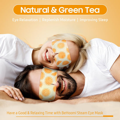 BeHoomi Steam Eye Mask, 10Packs Heated Eye Mask, Self Heating Disposable SPA Warm Compress for Eyes Sleep Mask, Travel Essentials & Relaxation Gifts for Women (Lavender Scent)