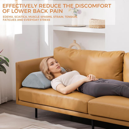 Knee Wedge Pillow for Post-Surgery Recovery-Leg Elevation Support for Sleep Position, Alleviating Lower Back & Hip Pain Enhancing Circulation in Ankles Legs Triangle Pillow with Removable Cover
