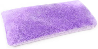 MORLIDEN Microwavable Heated Neck Wrap Warmer and Shoulder Weighted Heating Pad Microwave for Hot and Cold Compress - Purple
