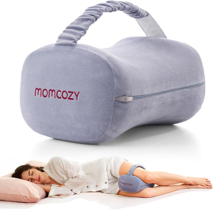 Momcozy Knee Pillow for Side Sleepers, Soft Memory Foam & Pinch-Free Design