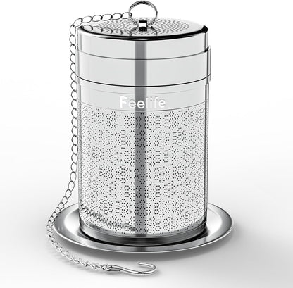 Large Snowflake Stainless Steel Tea Infuser for Loose Leaf Tea Ball | 2” x 2.8” Ultra-Fine Mesh Tea Strainer & Spice Ball for Cooking, Loose Leaf Tea Steeper for Cup Mug Teapot Pitcher Bottle