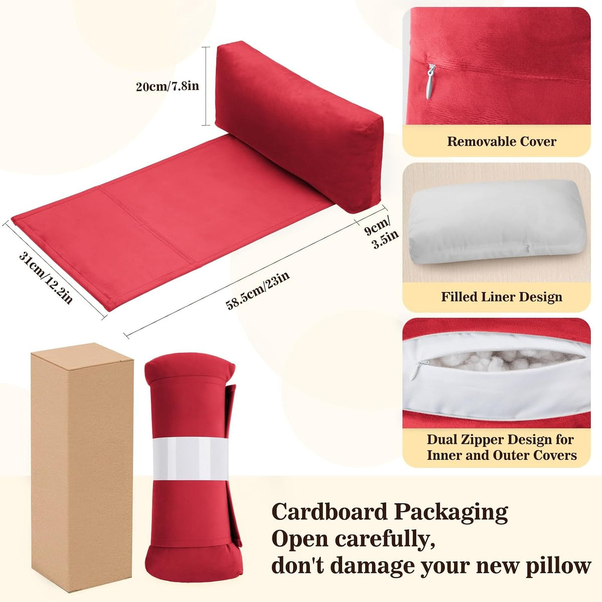 Recliner Headrest Pillow, Adjustable Comfort Neck & Head Support Pillow