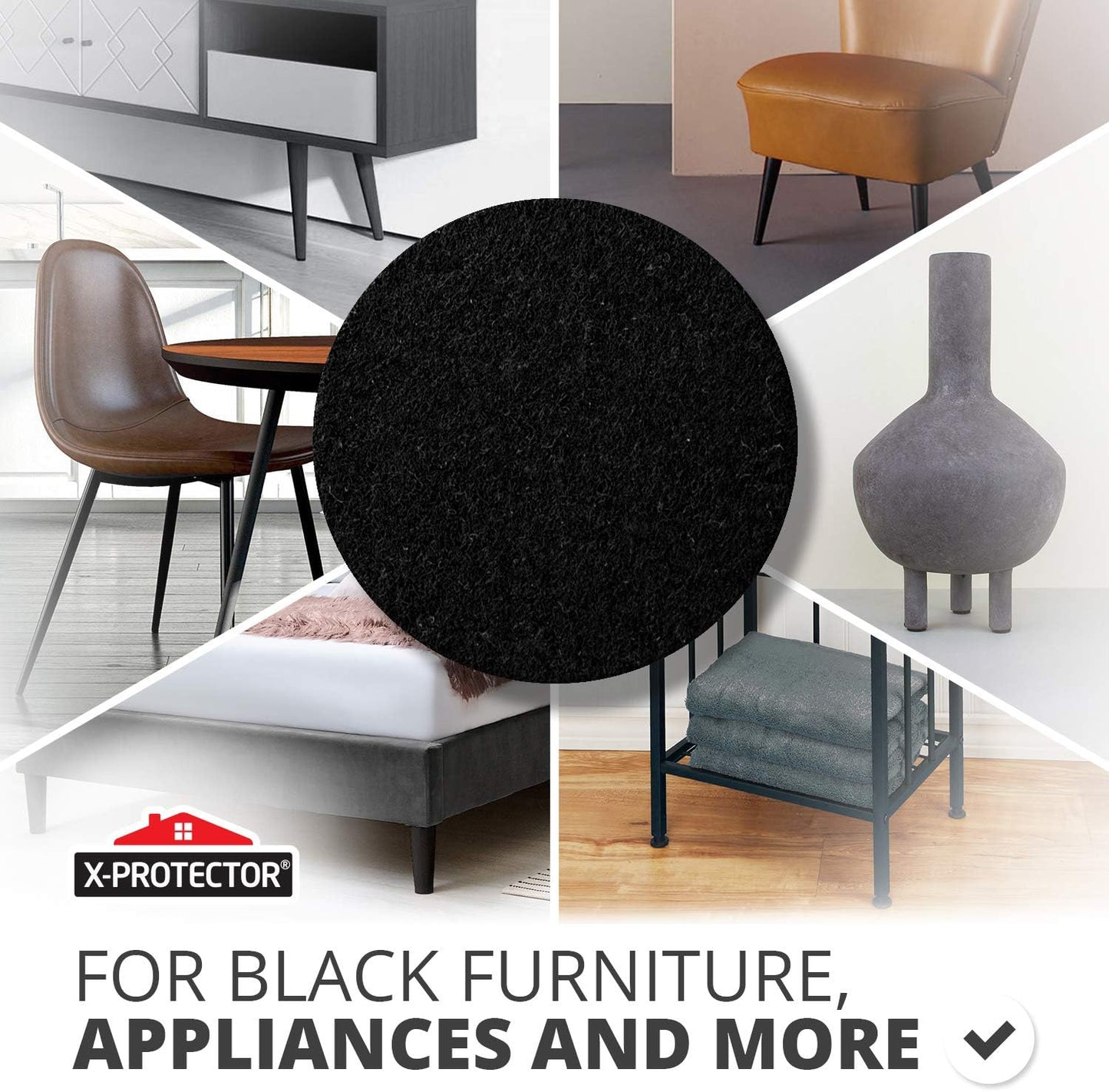 Felt Furniture Pads X-PROTECTOR 235 PCS Premium Furniture Pads - Felt Pads Furniture Feet Best Wood Floor Protectors - Protect Your Hardwood & Laminate Flooring! | Furniture Feet Best Wood Floor Protectors - Protect Your Hardwood & Laminate Flooring!