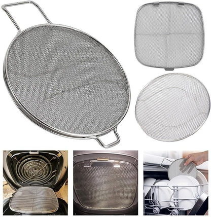 Splatter Screen For Cooking, Stainless Steel Double Layer Splatter Screen For Frying Pan, Grease Guard Oil for splash Guard Fryer Accessory Mesh Splatter Guard For IG600, IG601, And IG651(square)