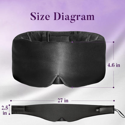 Sleep Mask, Eye Mask Weighted Light Blocking Eye Cover, Travel Mask | Softer Than Silk, Night Sleeping Mask for Women Men, Comfortable Adjustable Band Camel