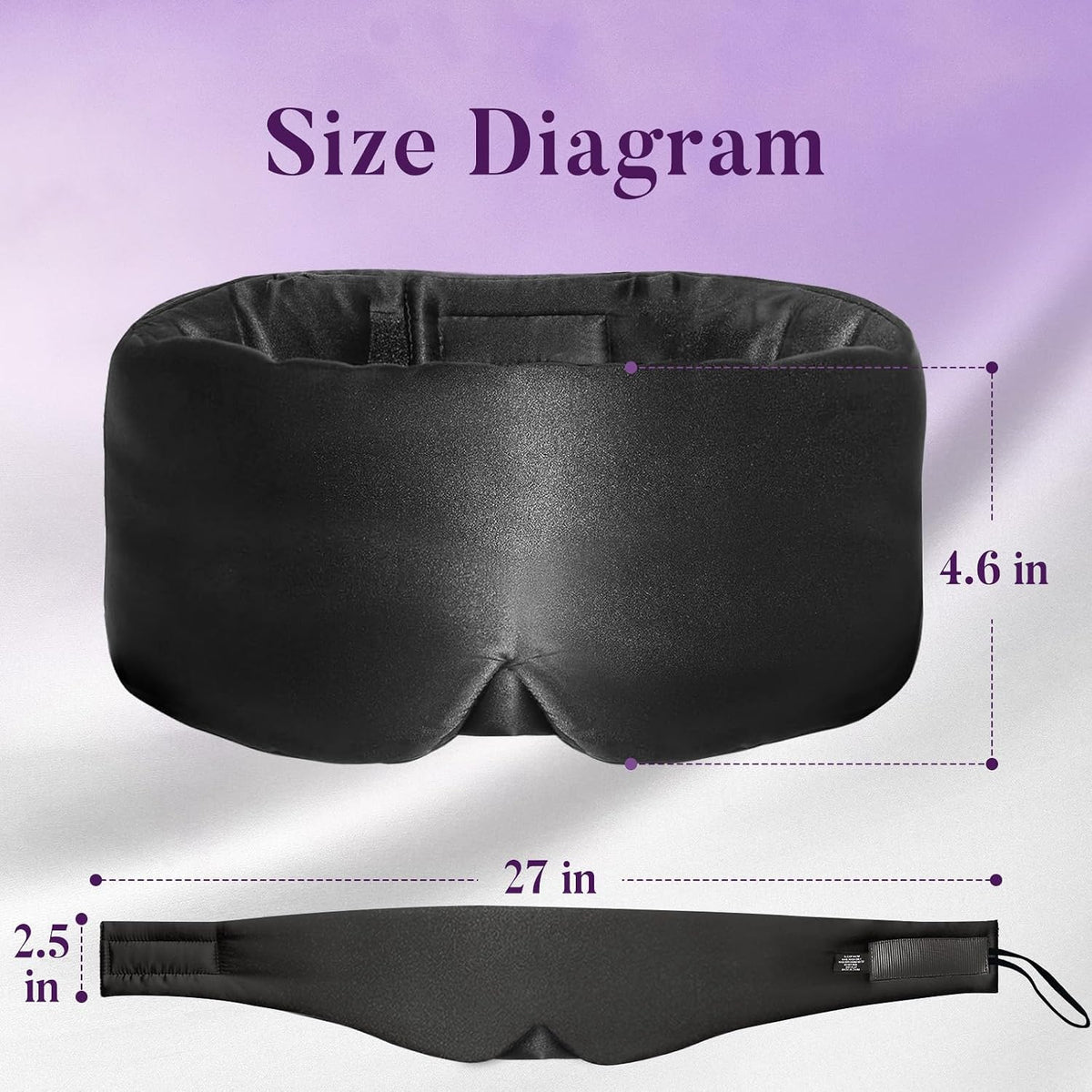Sleep Mask, Eye Mask Weighted Light Blocking Eye Cover, Travel Mask