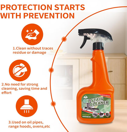 Heavy Duty Kitchen Degreaser Spray,for Kitchen & Outdoor Cooking Degreasing | Fast Acting Grease Remover for Stove,Oven & Range Hood,Cuts Tough Grease,for Outdoor Cooking & Grill Cleaner Degreasing