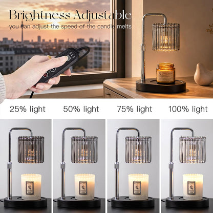 Candeldo Candle Warmer Lamp with Timer: Black Wax Melt Warmer