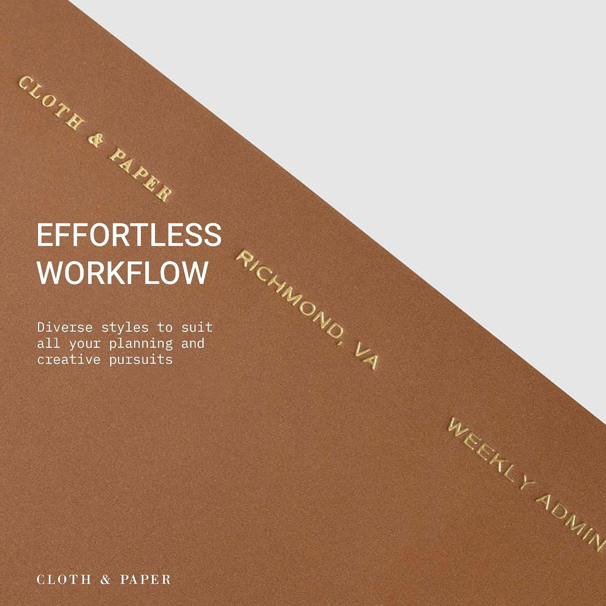 Cloth & Paper Travel Notebook | Daily Wellness Planner – Smoked Salt | Pocket Plus Wellness Planner 3.2" x 6" | Habit Tracker & Self Care Journal for Goals, Gratitude & Reflection – Soft Touch Cover