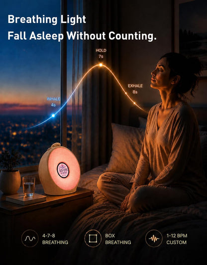 Dekala Sunrise Alarm Clock with Pulse Wake, 7-Day Programmable 4 Loud Alarm