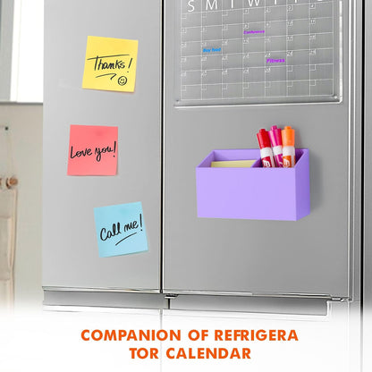 BEYGORM Magnetic Dry Erase Marker Holder for Whiteboard & Refrigerator | Non-slip Acrylic Pen Holder for Classroom, Fridge Magnet, Locker Organizer Accessories, Teacher & School Supplies(Black)