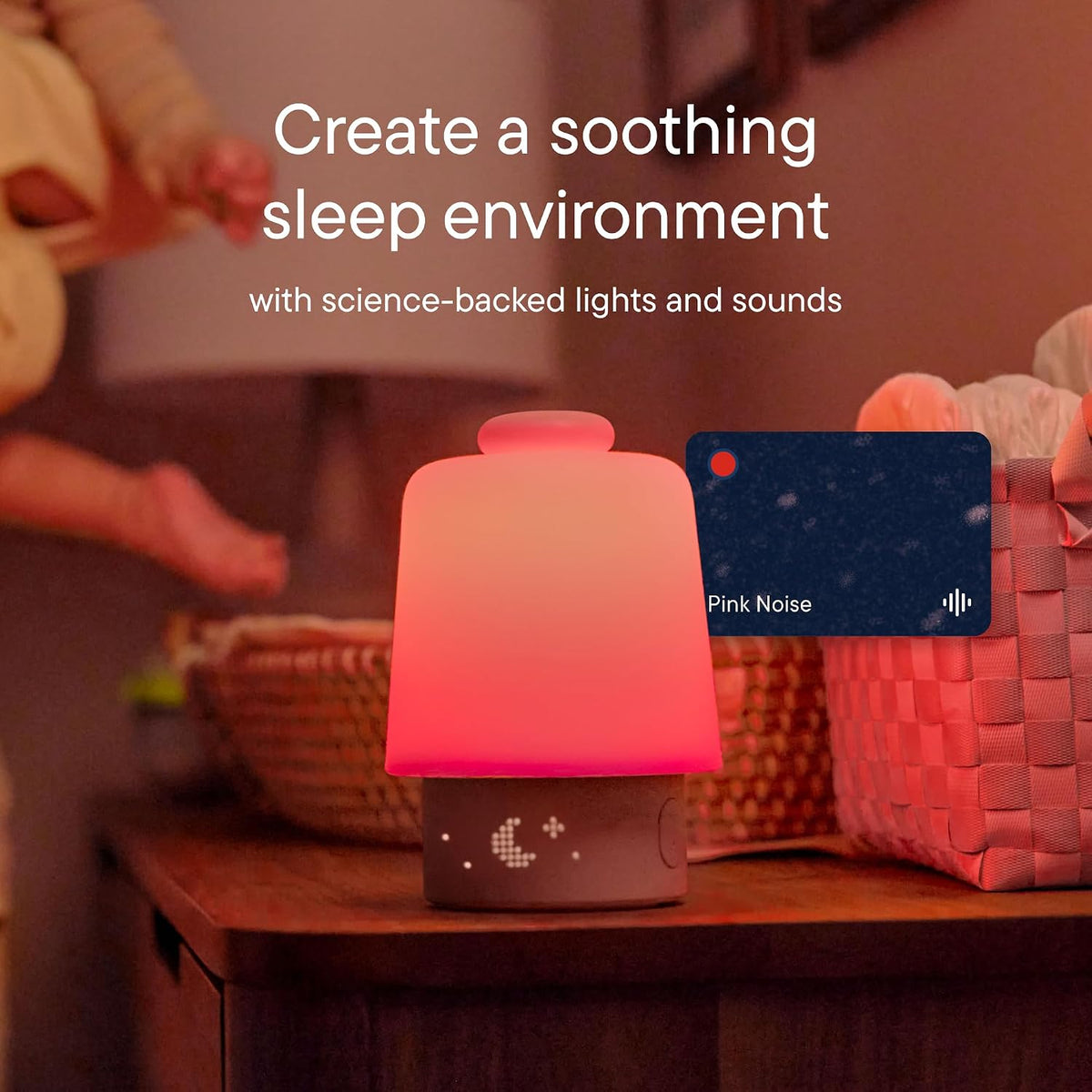 Hatch Baby Sound Machine & Night Light Routine Builder (Greige)