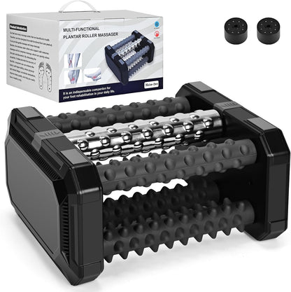 Plantar Fasciitis Relief Massager with Ice Roller, Foot Massager Use Cold Therapy & Reflexology Design for Circulation and Instant Neuropathy Pain Relief, Reduce Foot Swelling for Daily Foot Health