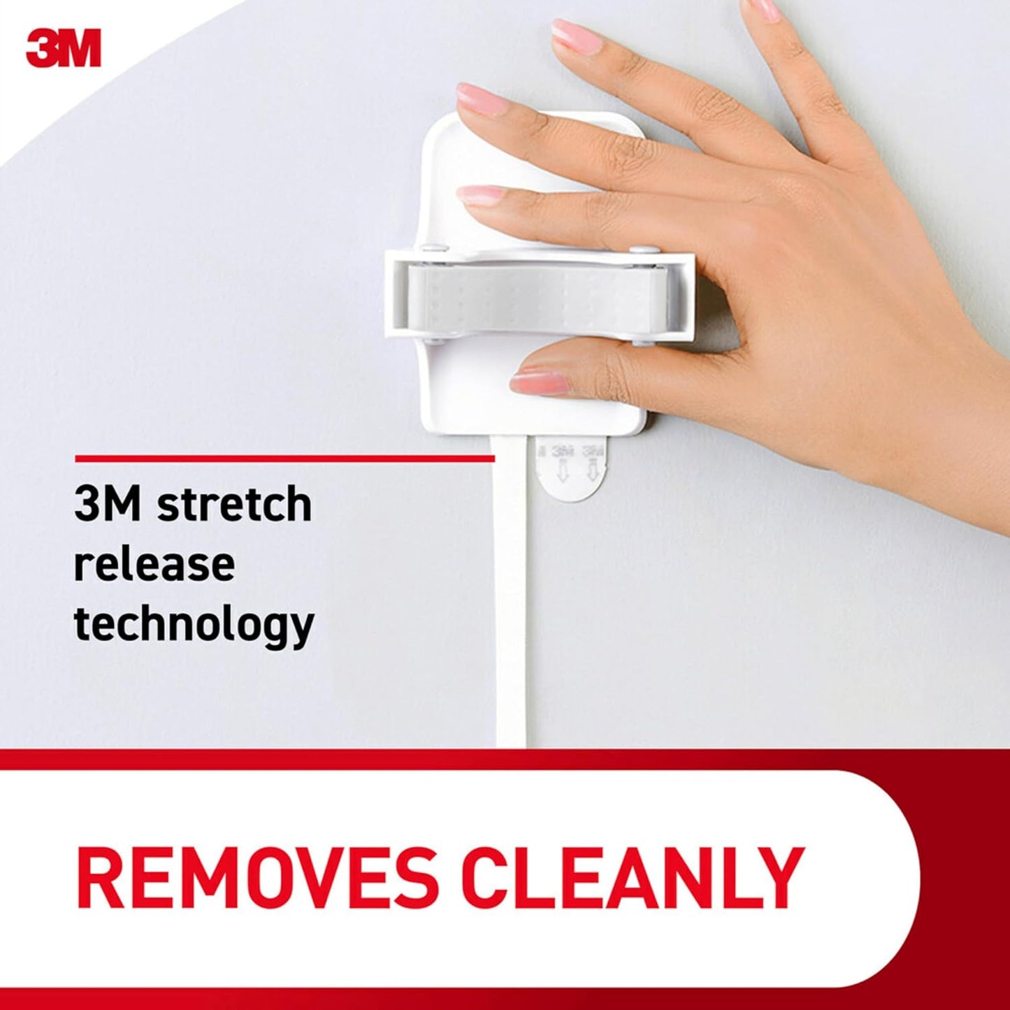 Command Large White Broom Grippers, 2 Broom Grippers, 4 Strips | Damage-Free Hanging Wall Mount Broom and Mop Holder, No Tools Holiday Cleaning Organizer, Holds up to 4 lb